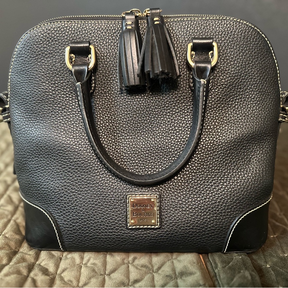Dooney & Bourke Pebble Leather zip zip satchel